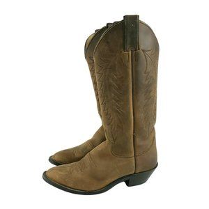 Justin L4934 Ladies Classic Western Boot Bay Apache Cowhide Foot Size 6B
